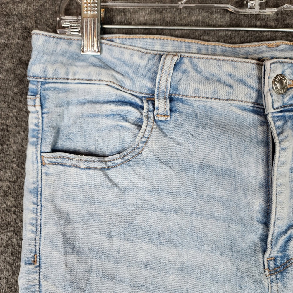 American Eagle Jeans Womens 14 Next Level Stretch Light Wash Skinny High Rise - Picture 4 of 9